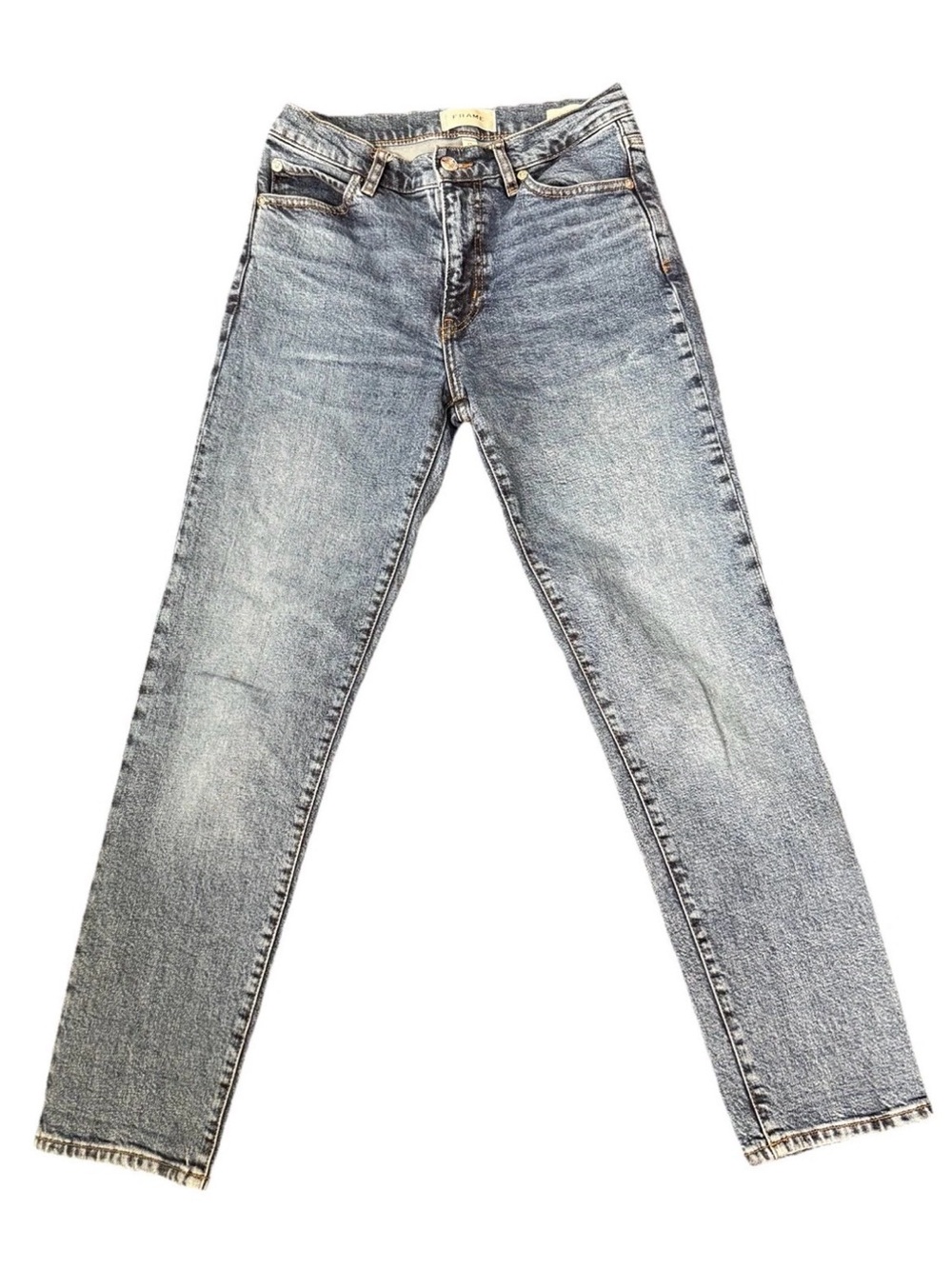 FRAME Women's The Borrowed Written Jeans Blue Denim Size 25 Preppy